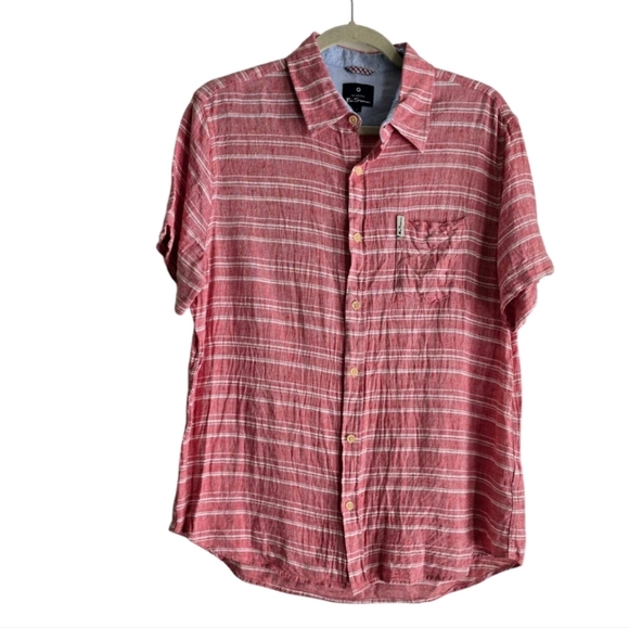 Ben Sherman Blend Short Sleeve Shirt Large‎  Retail $89 MINT - Picture 1 of 7